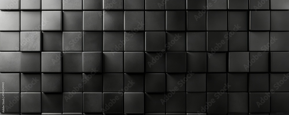 Tiles arranged to create a Futuristic wall. Triangular, Black Background formed from Polished blocks. Tiles arranged to create a Futuristic wall. Triangular, Black Background formed from Polished blocks.