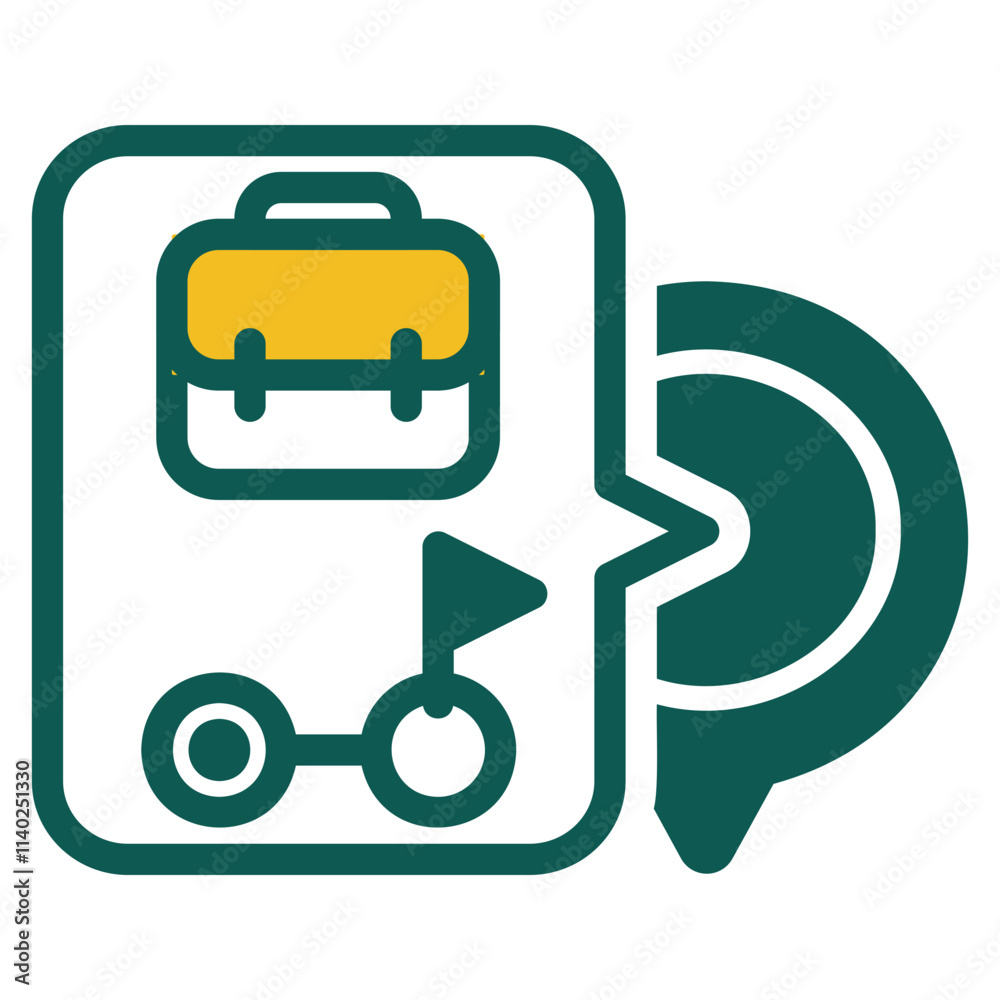 Location green and yellow color glyph style Location green and yellow color glyph style