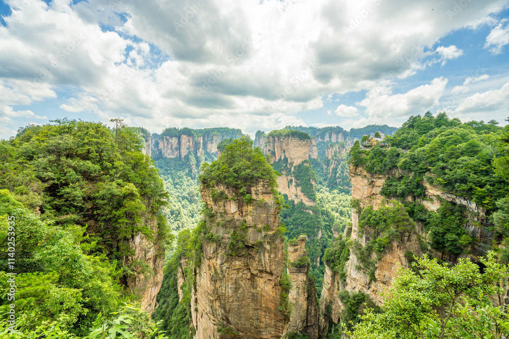 Zhangjiajie scenic area in Hunan Province, China