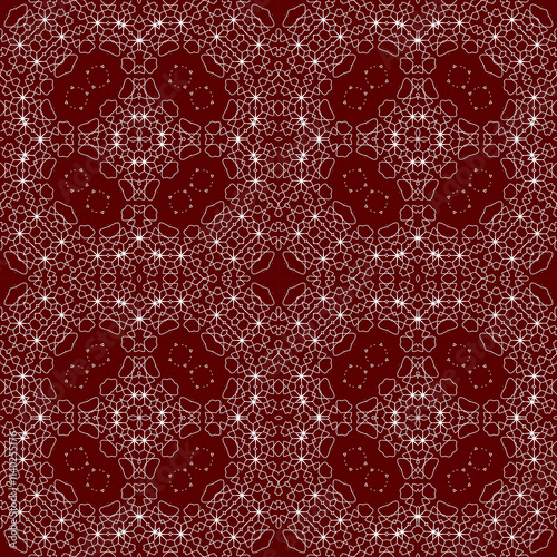 Christmas seamless pattern. Christmas background red. Merry Christmas. Happy New Year.