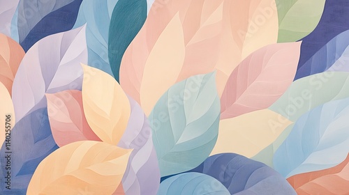 Calming Rhythms Illustration Featuring Soft Waves and Harmonious Abstract Patterns