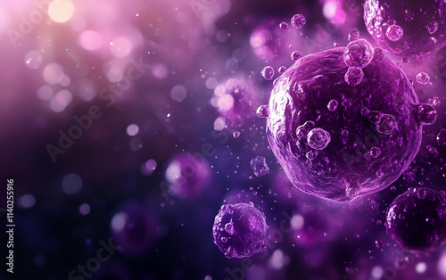 An image of a cancer cell and a white T-cell engulfing a human cell