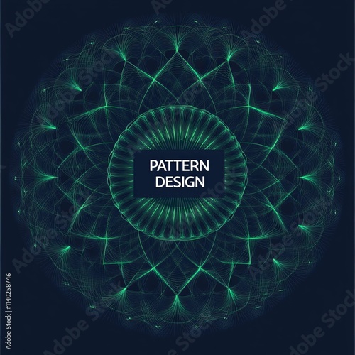 Luxury ornamental abstract ramadan mandala pattern indian motif Diwali rangoli indian puja alpona photo