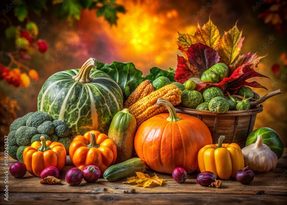 Autumn Vegetable Harvest: Vibrant Fall Produce Photography Autumn Vegetable Harvest: Vibrant Fall Produce Photography