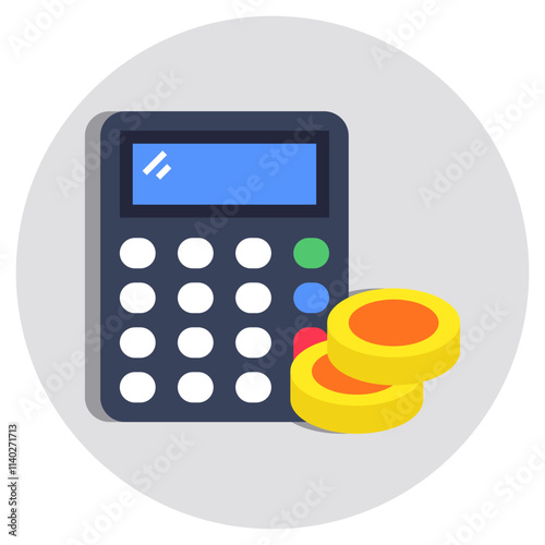 An icon design of calculator