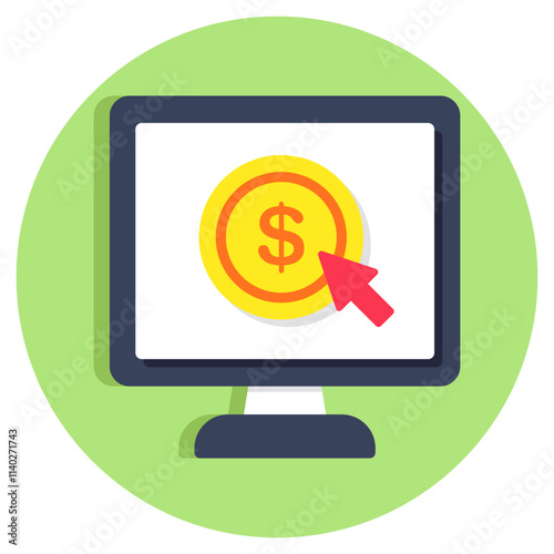 Perfect design icon of pay per click
