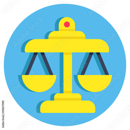 Premium design icon of balance scale
