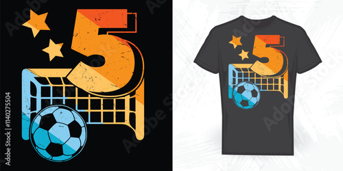 Funny Football Player Lover Vintage Football T-shirt Design	
