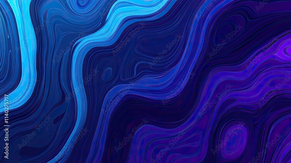 Abstract Fluid Waves in Blue and Purple Tones for Modern Designs Abstract Fluid Waves in Blue and Purple Tones for Modern Designs