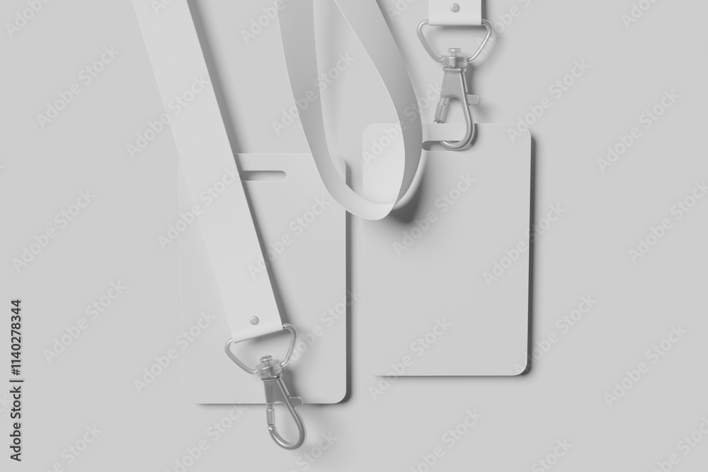 Blank id card white Blank id card white