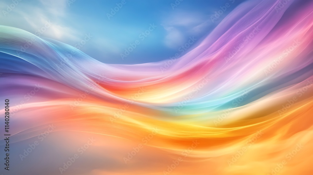 Calming Rhythms Illustration Featuring Soft Waves and Harmonious Abstract Patterns Calming Rhythms Illustration Featuring Soft Waves and Harmonious Abstract Patterns