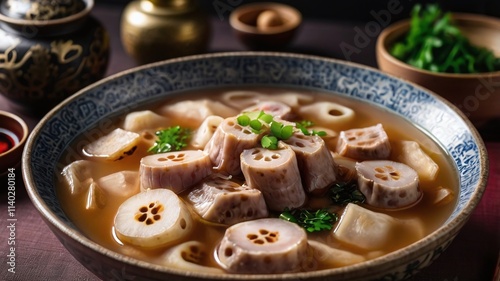 The Untamed Shi Jie recipe, Lotus root pork rip soup photo