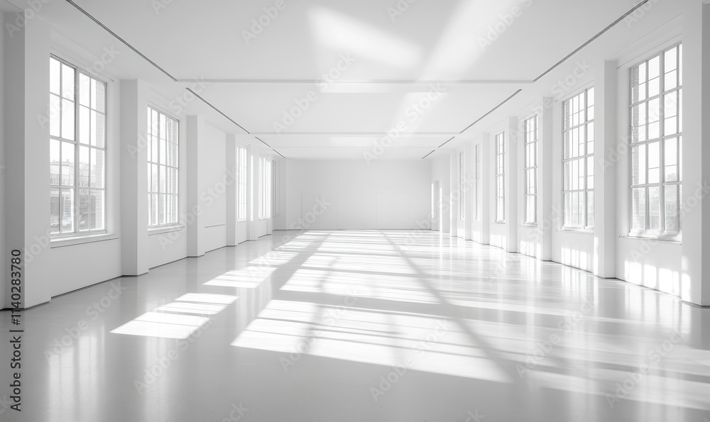 Empty Light White Room, Generative AI
