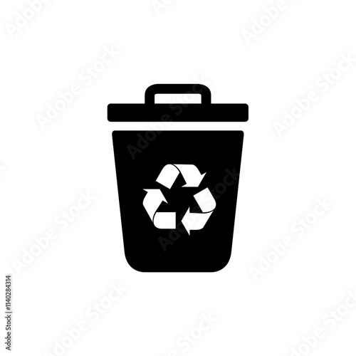 Recycle bin icon. Trash Can icon vector illustration