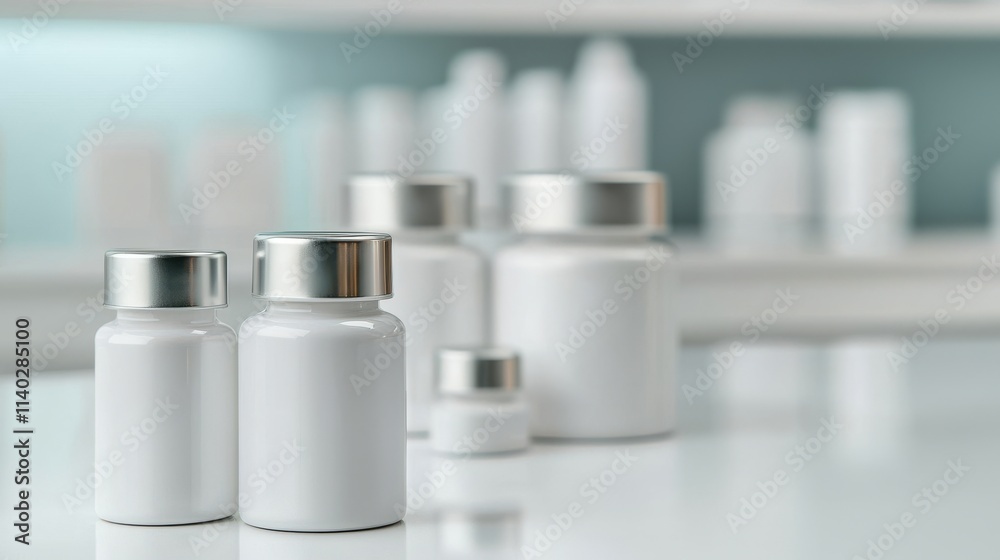 Modern Dermatology Clinic Setup with Products Modern Dermatology Clinic Setup with Products
