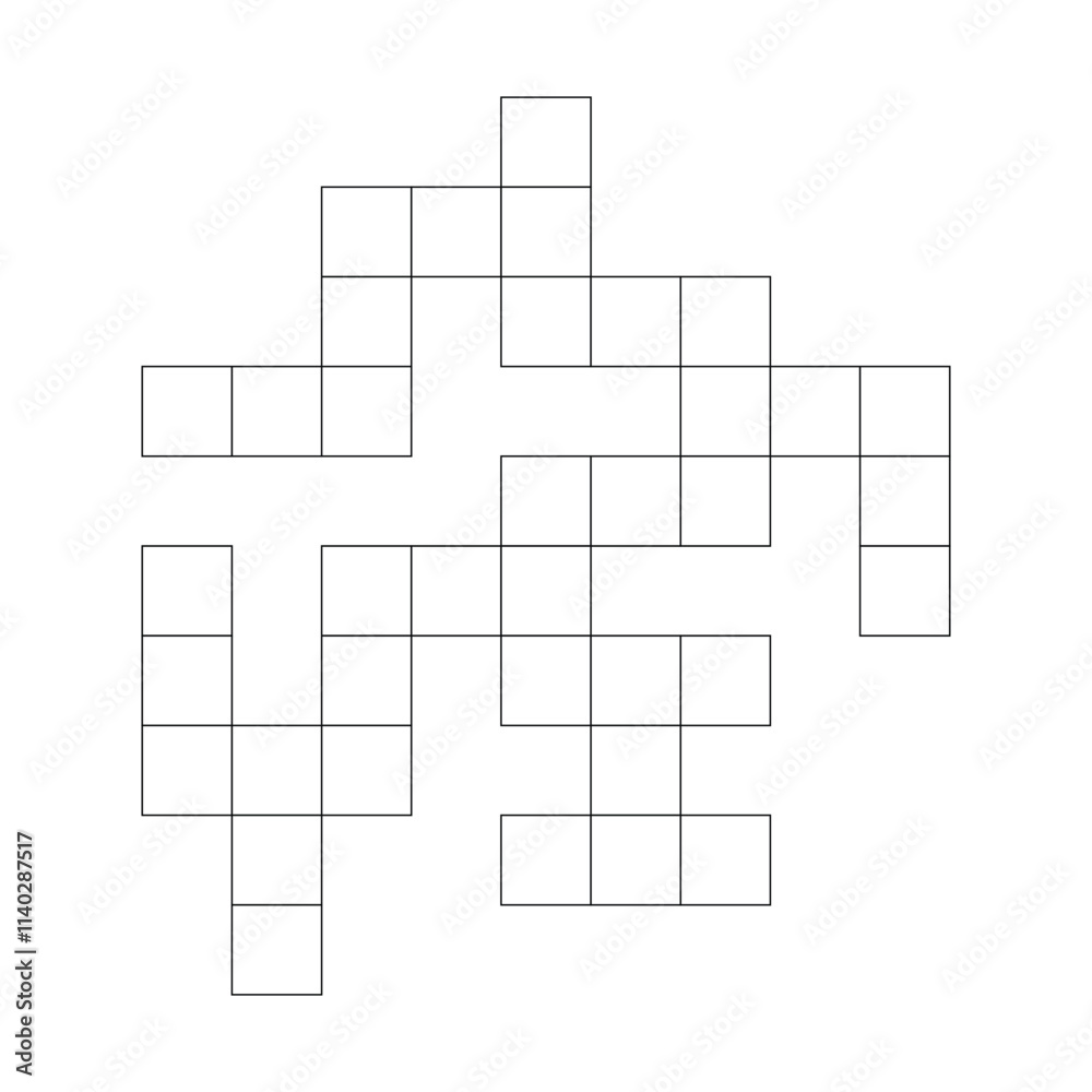 Three words blank crossword puzzle template. three words crosswords game. word game for social media, magazine and newspaper. squares empty crossword game Three words blank crossword puzzle template. three words crosswords game. word game for social media, magazine and newspaper. squares empty crossword game