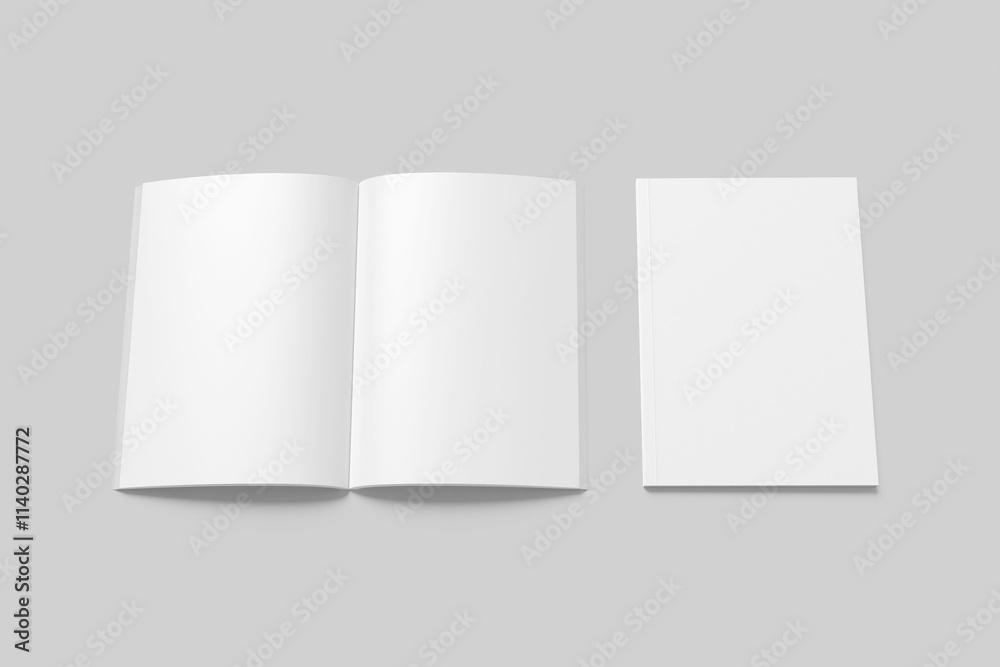 Blank a4 magazine white