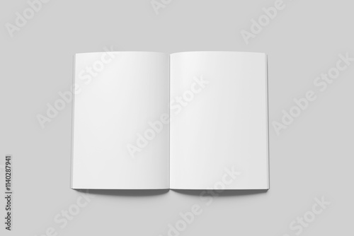 Blank a4 magazine white