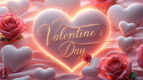 valentine background with hearts