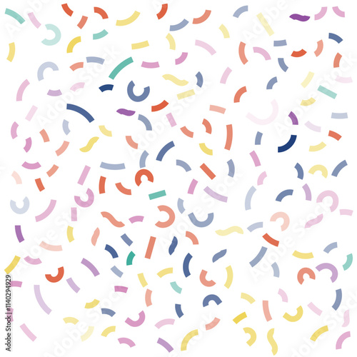 colorful ribbon vector design falling randomly