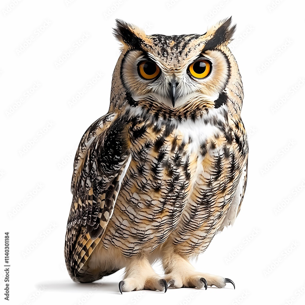 Obraz premium Majestic Owl Perched in Solitude