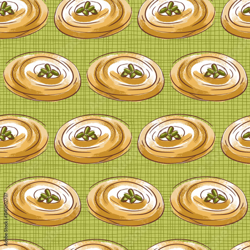 Arabic Sugary Sweet Vector Seamless Pattern