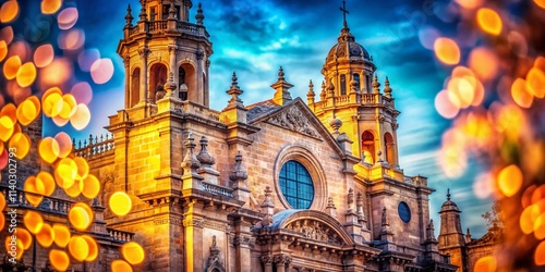 Castellón Cathedral Detail, Bokeh, Spanish Architecture, Santa María Concatedral,  Close-up, Architectural Photography, Spain Travel