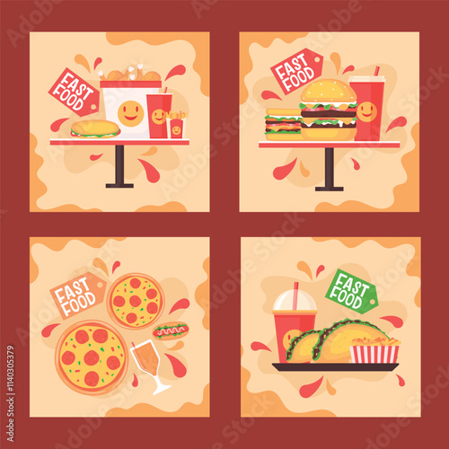 10 Gradient Eid al-Fitr Cards square