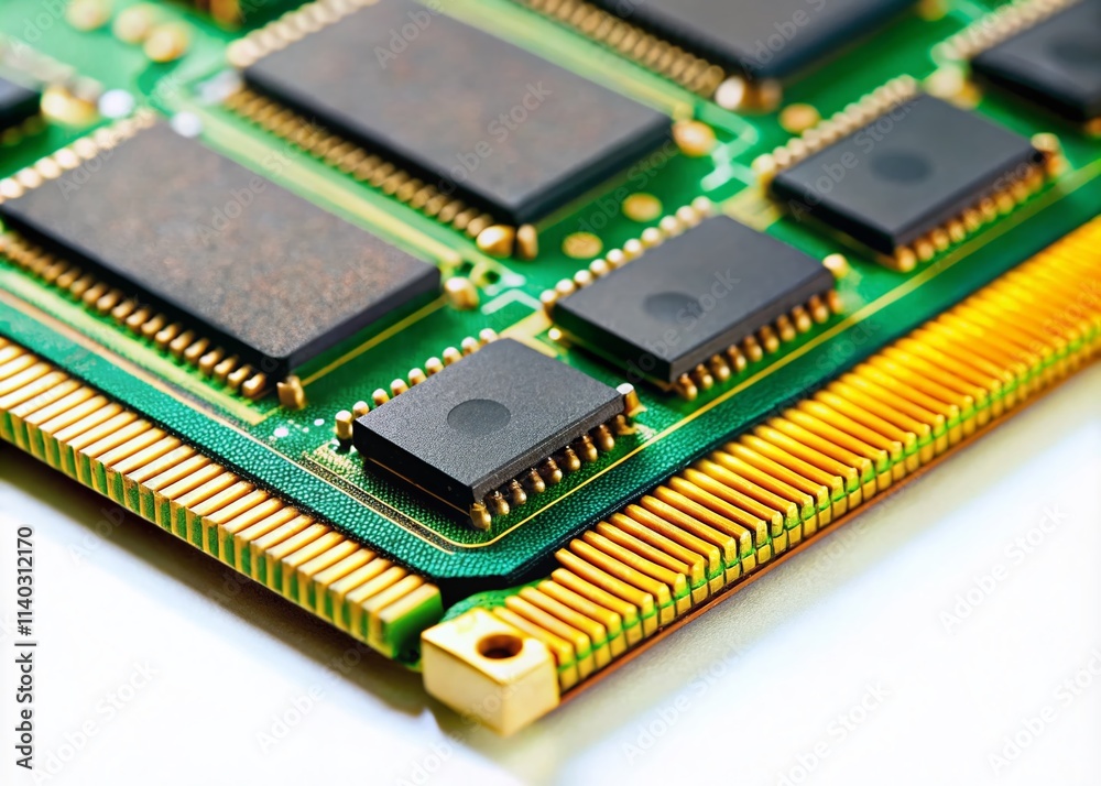Close-Up RAM Memory Evolution: PC Data Storage Technology Advancement Close-Up RAM Memory Evolution: PC Data Storage Technology Advancement