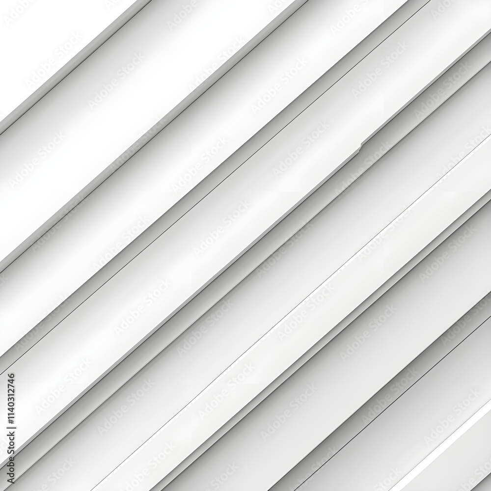 Obraz premium A clean white background with faint diagonal stripes in light gray for a minimalist and structured feel.