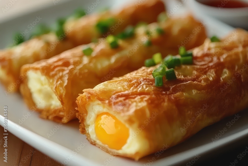 Japanese or Korean rolled omelette Japanese or Korean rolled omelette