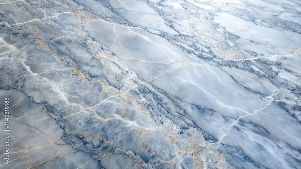 Fototapeta premium Silvery gray marble with hints of blue reminiscent of moonlit waters