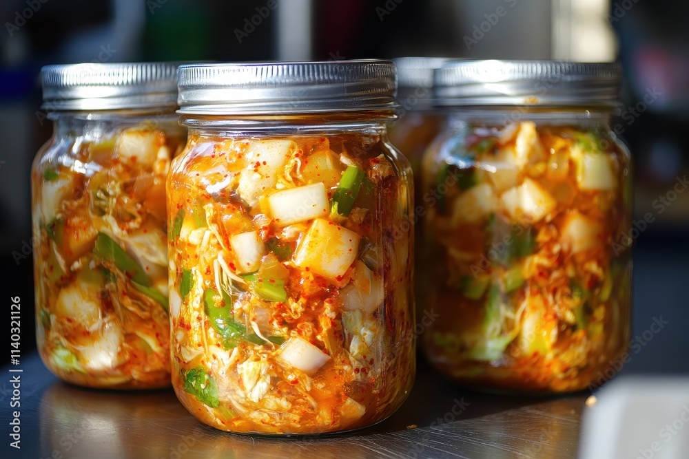 Korean kimchi a fundamental dish includes napa cabbage radish chili powder scallions garlic ginger and salted seafood Korean kimchi a fundamental dish includes napa cabbage radish chili powder scallions garlic ginger and salted seafood