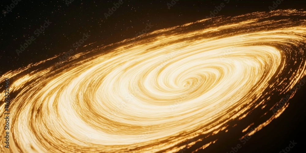 Glowing Black Hole Accretion Disk in Space Glowing Black Hole Accretion Disk in Space