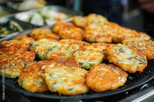 Korean odeng fish cake or Eomuk Guk is a favored street food in Asia photo