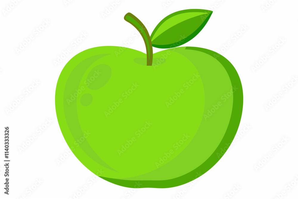 green apple isolated on white green apple isolated on white