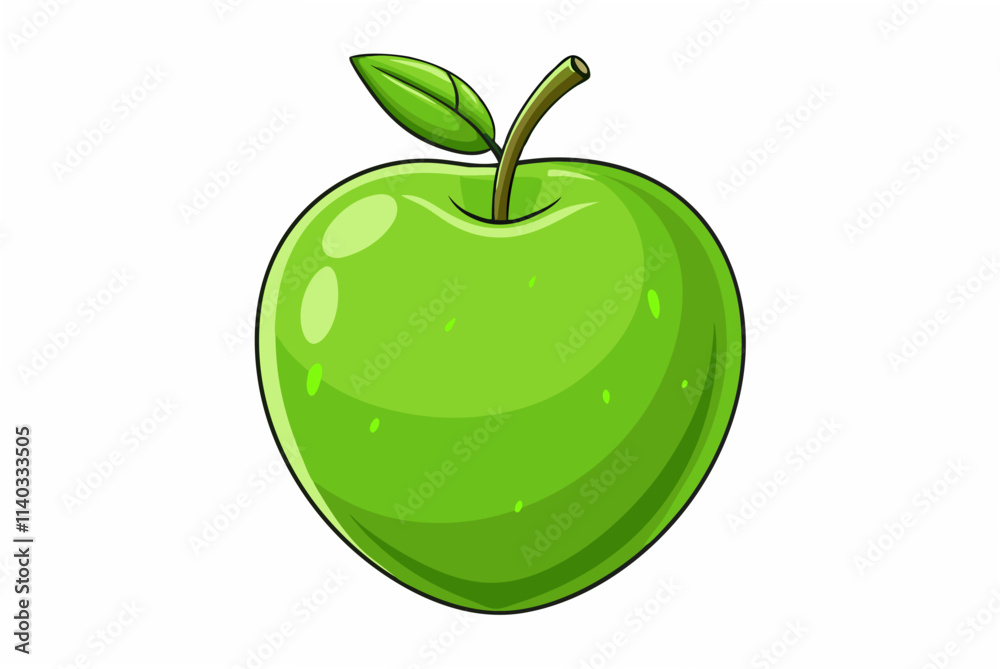 green apple isolated on white green apple isolated on white