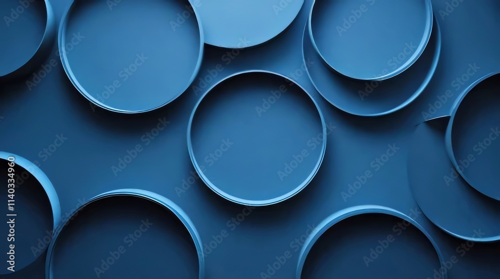 Abstract blue circles background. Abstract blue circles background.