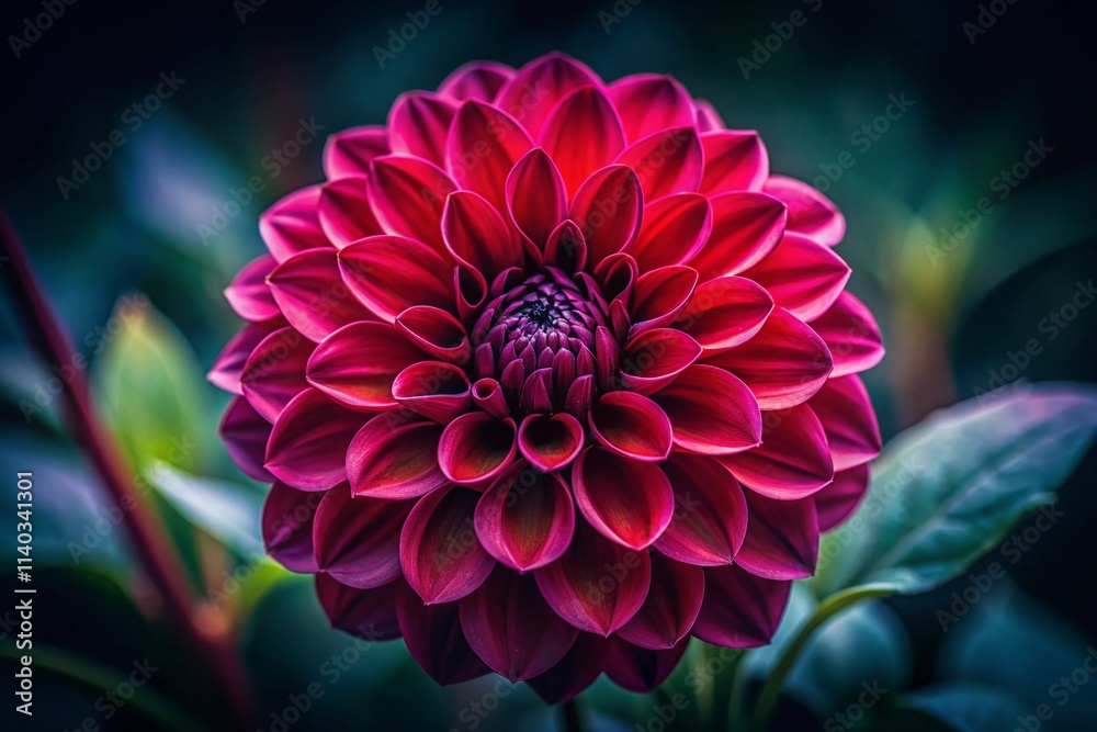 Dark Red Dahlia Photography: Rule of Thirds Composition, Gothic Floral Image, Deep Crimson Blooms Dark Red Dahlia Photography: Rule of Thirds Composition, Gothic Floral Image, Deep Crimson Blooms