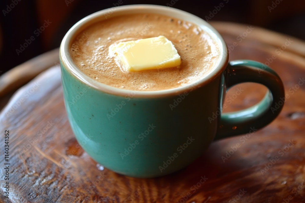 Paleo and keto friendly breakfast drink made with coffee grass fed butter and MCT oil Paleo and keto friendly breakfast drink made with coffee grass fed butter and MCT oil