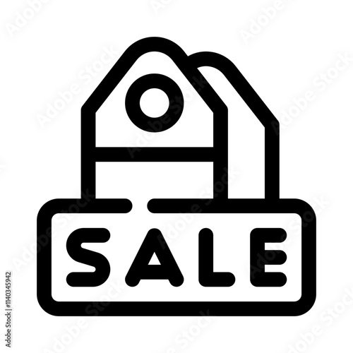 sale tag line icon