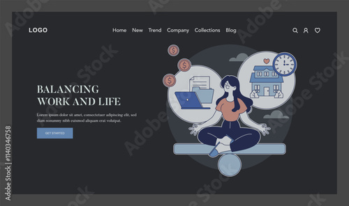 Work Burnout Prevention. Flat Vector Illustration