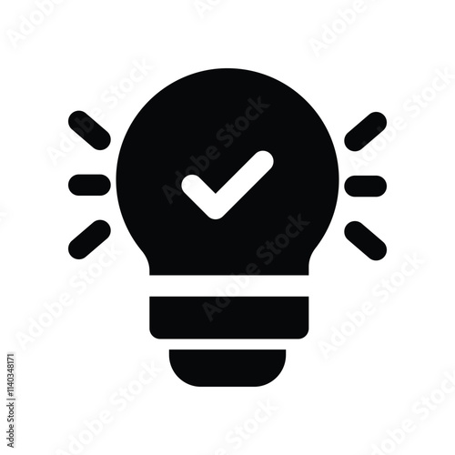 Idea icon. vector glyph icon for your website, mobile, presentation, and logo design.