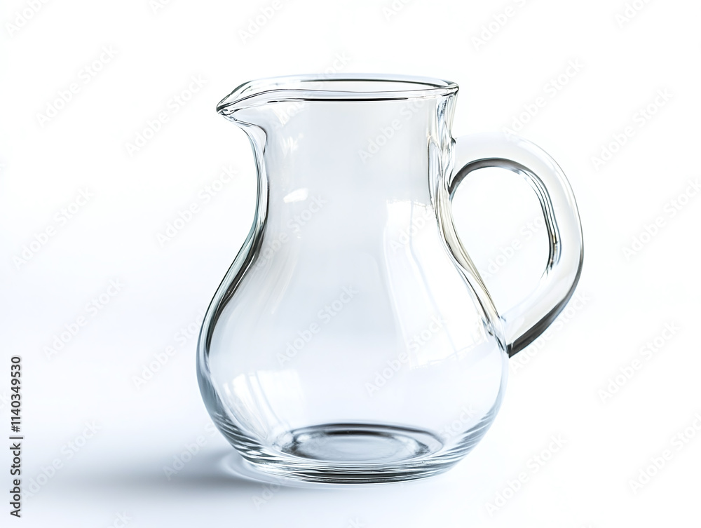 Glass measuring jug, isolated on white background. Glass measuring jug, isolated on white background.