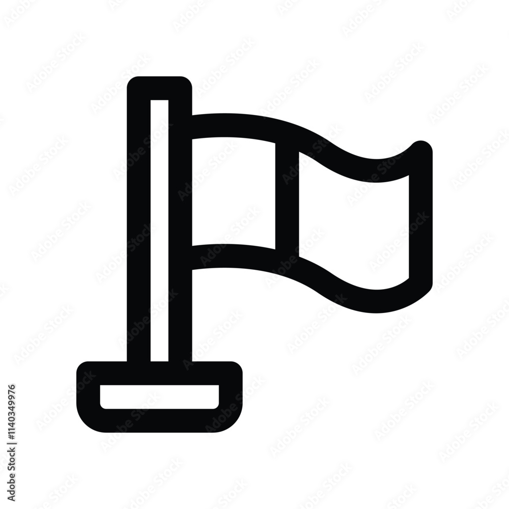 Flag icon. vector line icon for your website, mobile, presentation, and logo design. Flag icon. vector line icon for your website, mobile, presentation, and logo design.