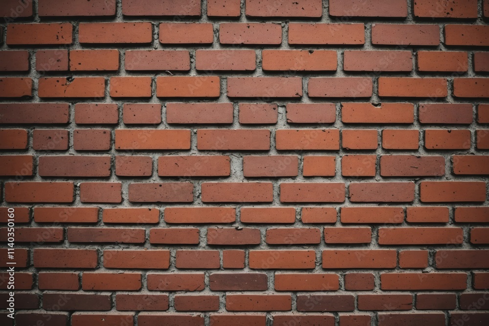 Obraz premium brickred color rough textured background with copy space, background for wallpaper, minimal flat lay.