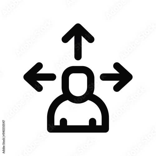 Decision icon. vector line icon for your website, mobile, presentation, and logo design.