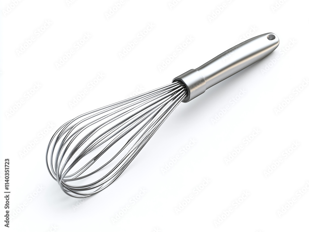 Metal kitchen whisk, isolated on white background. Metal kitchen whisk, isolated on white background.