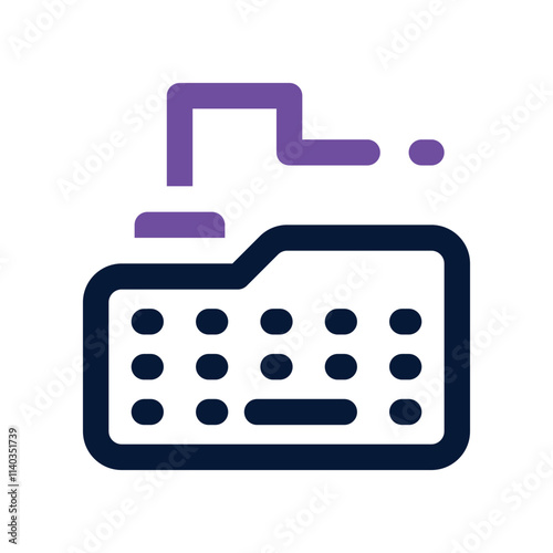 Keyboard icon. vector dual tone icon for your website, mobile, presentation, and logo design.