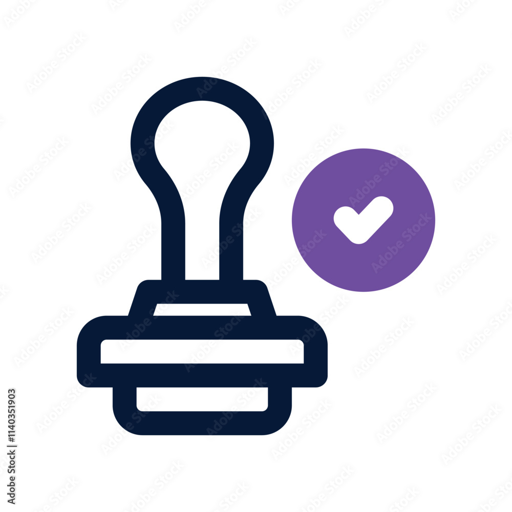 Stamp icon. vector dual tone icon for your website, mobile, presentation, and logo design. Stamp icon. vector dual tone icon for your website, mobile, presentation, and logo design.
